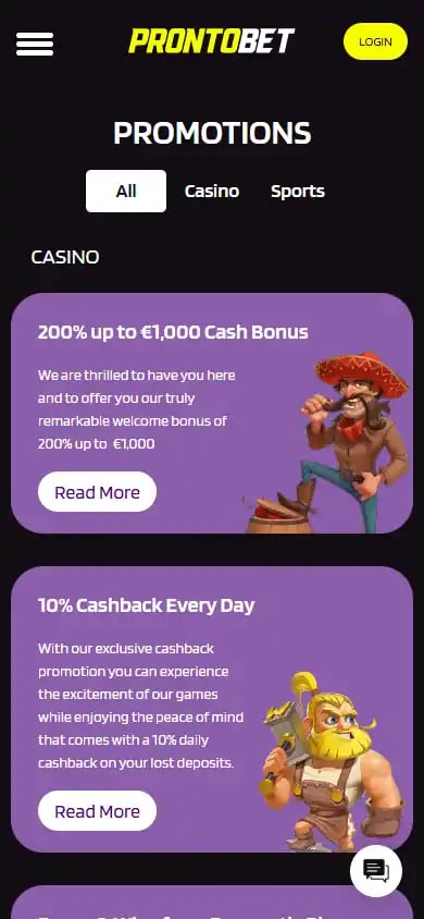 ProntoBet Casino screenshot 6
