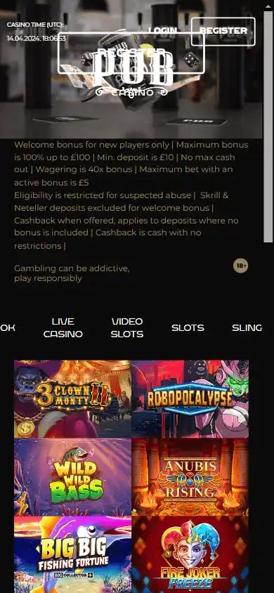 Pub Casino screenshot 2