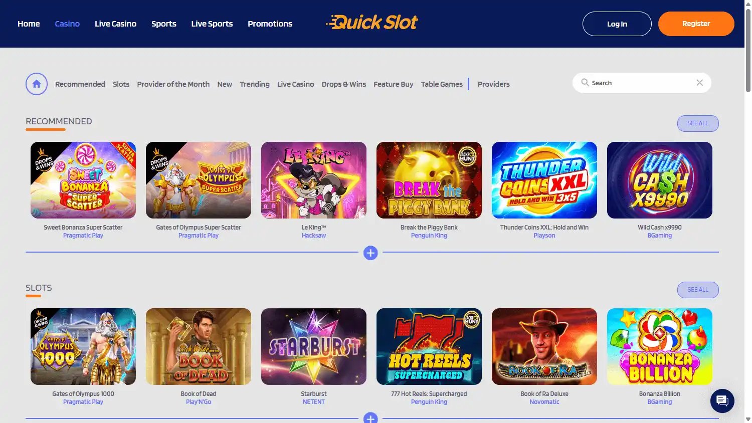 QuickSlot Casino screenshot 2