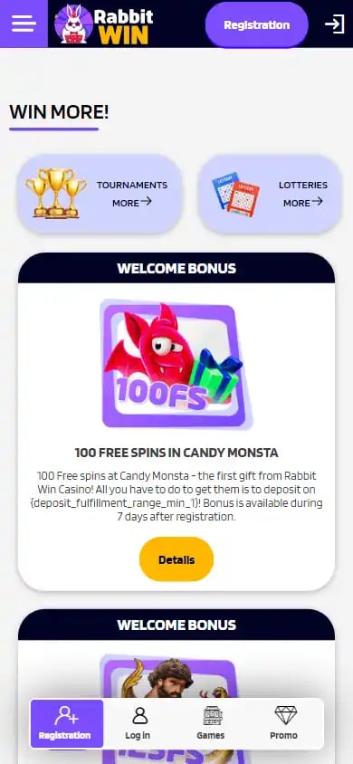 Rabbit Win Casino screenshot 6