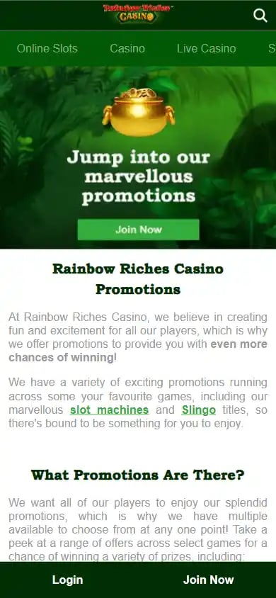 Rainbow Riches Casino screenshot 6