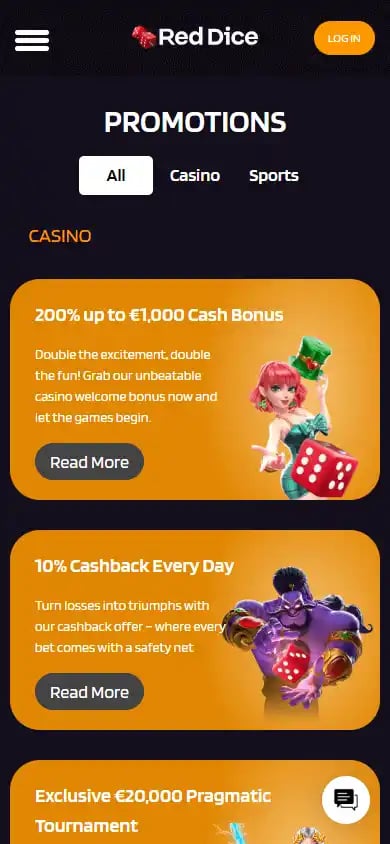 RedDice.com Casino screenshot 6