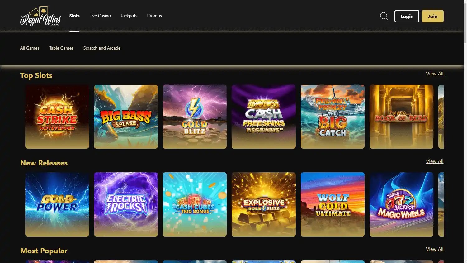 Regal Wins Casino screenshot 2