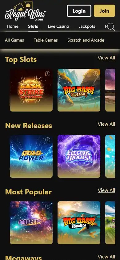 Regal Wins Casino screenshot 5