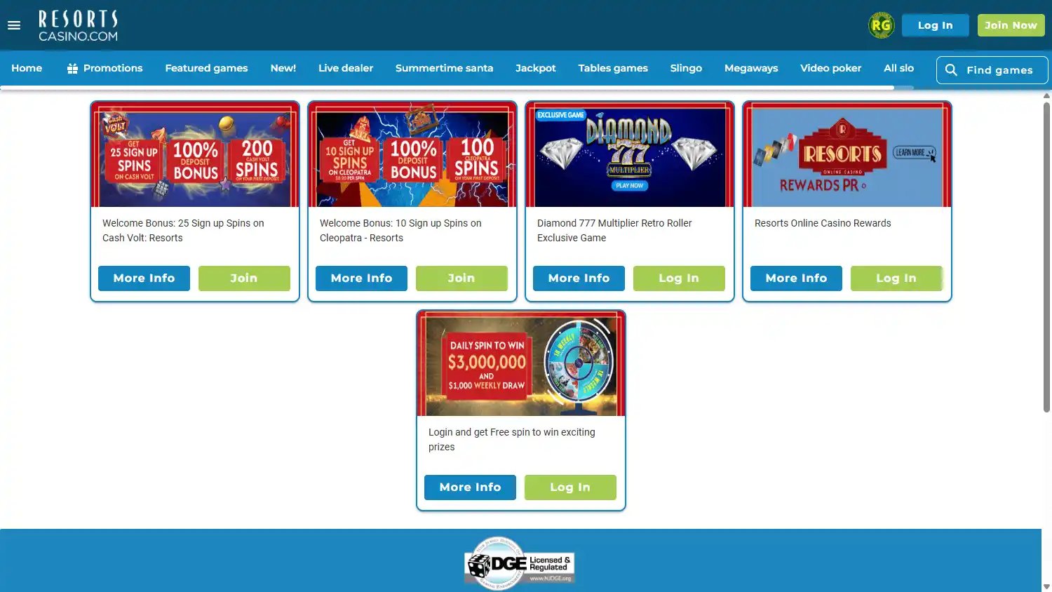 Resorts Casino screenshot 2