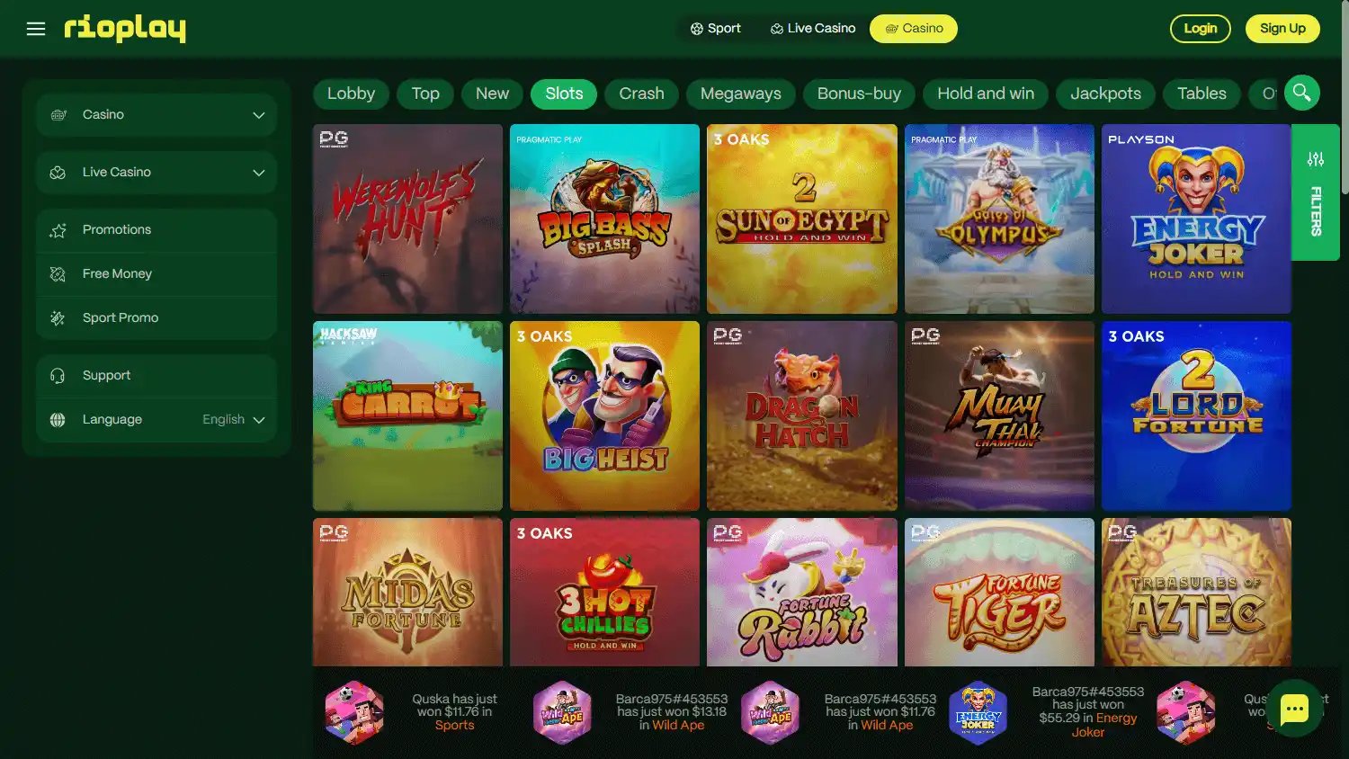 Rioplay Casino screenshot 2
