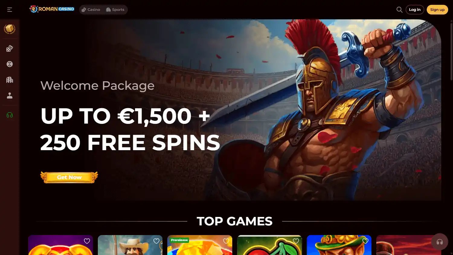 Romancasino screenshot 1