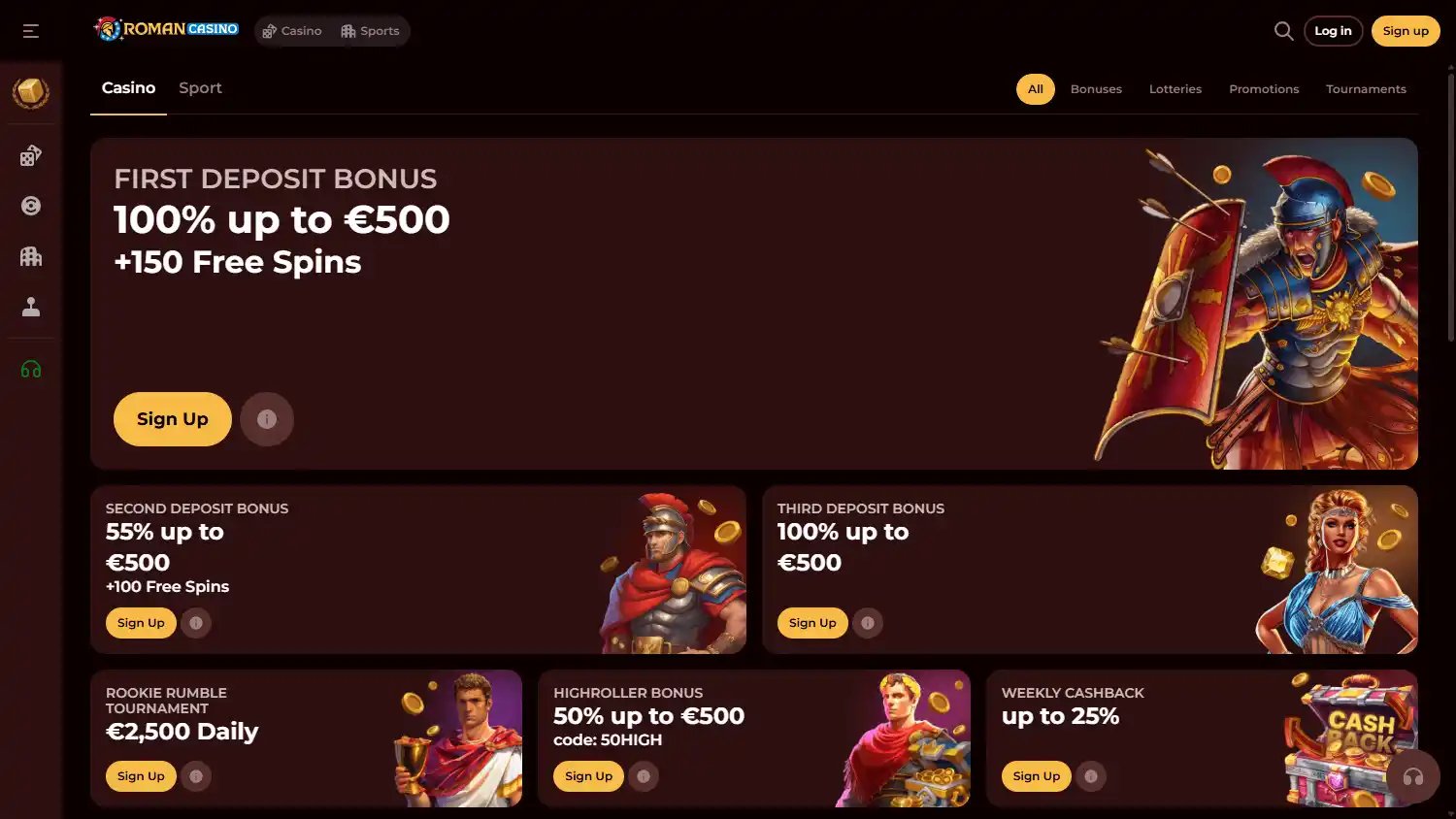 Romancasino screenshot 3