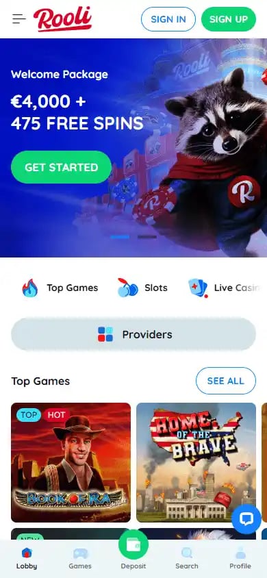 Rooli Casino screenshot 4