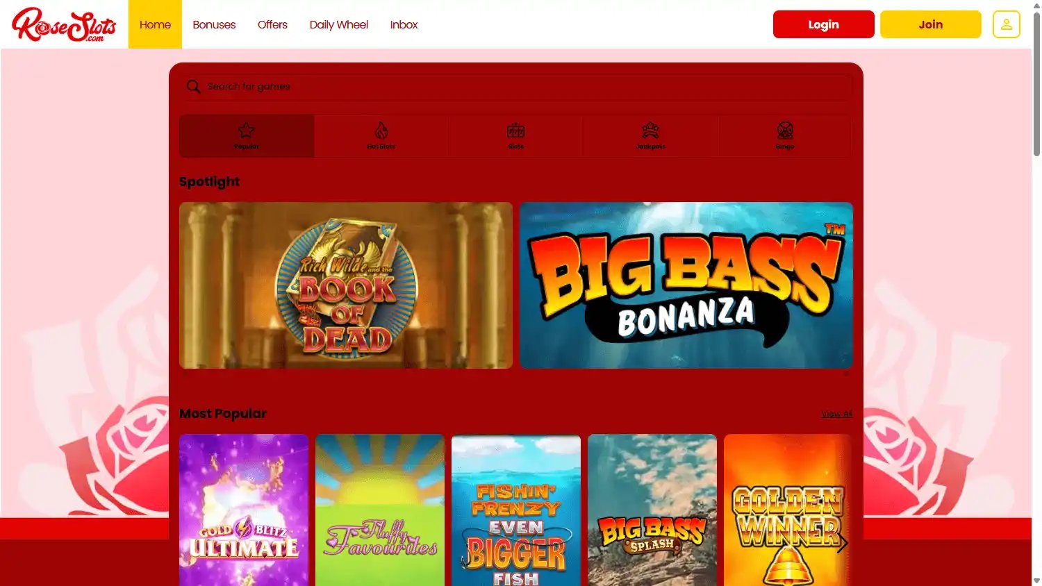 Rose Slots Casino IE screenshot 3