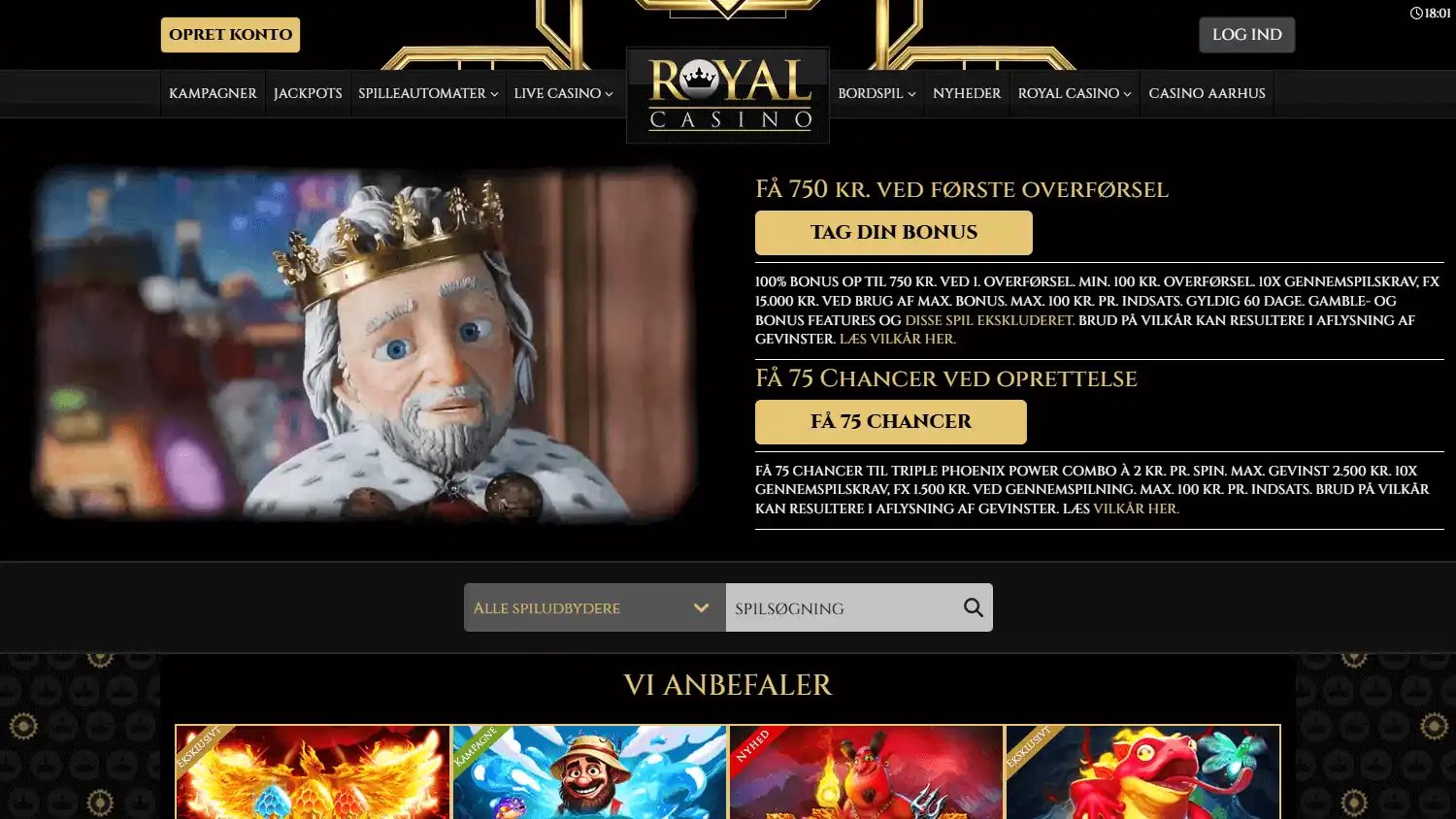 Royal Casino DK screenshot 1