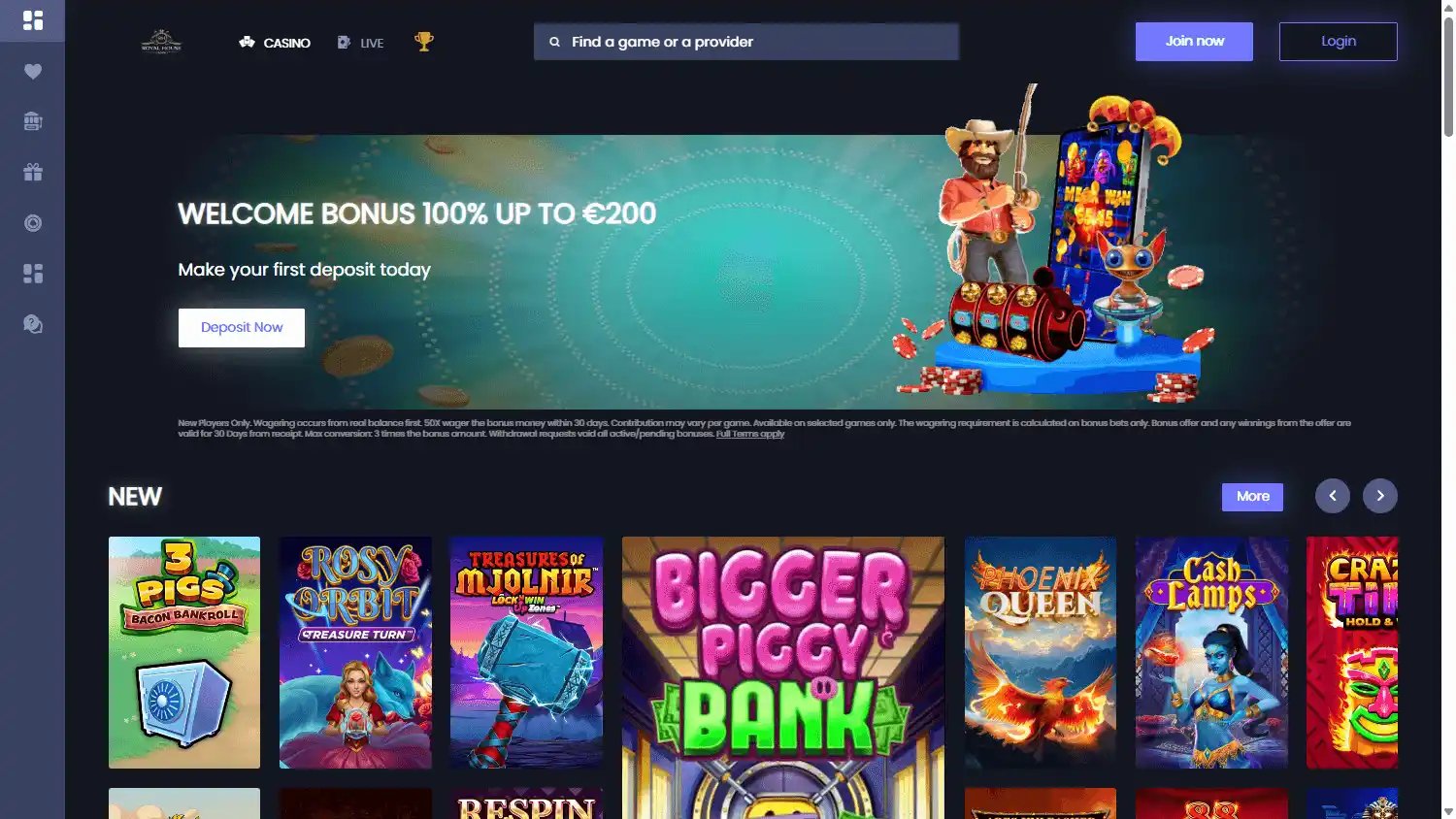 Royal House Casino screenshot 1