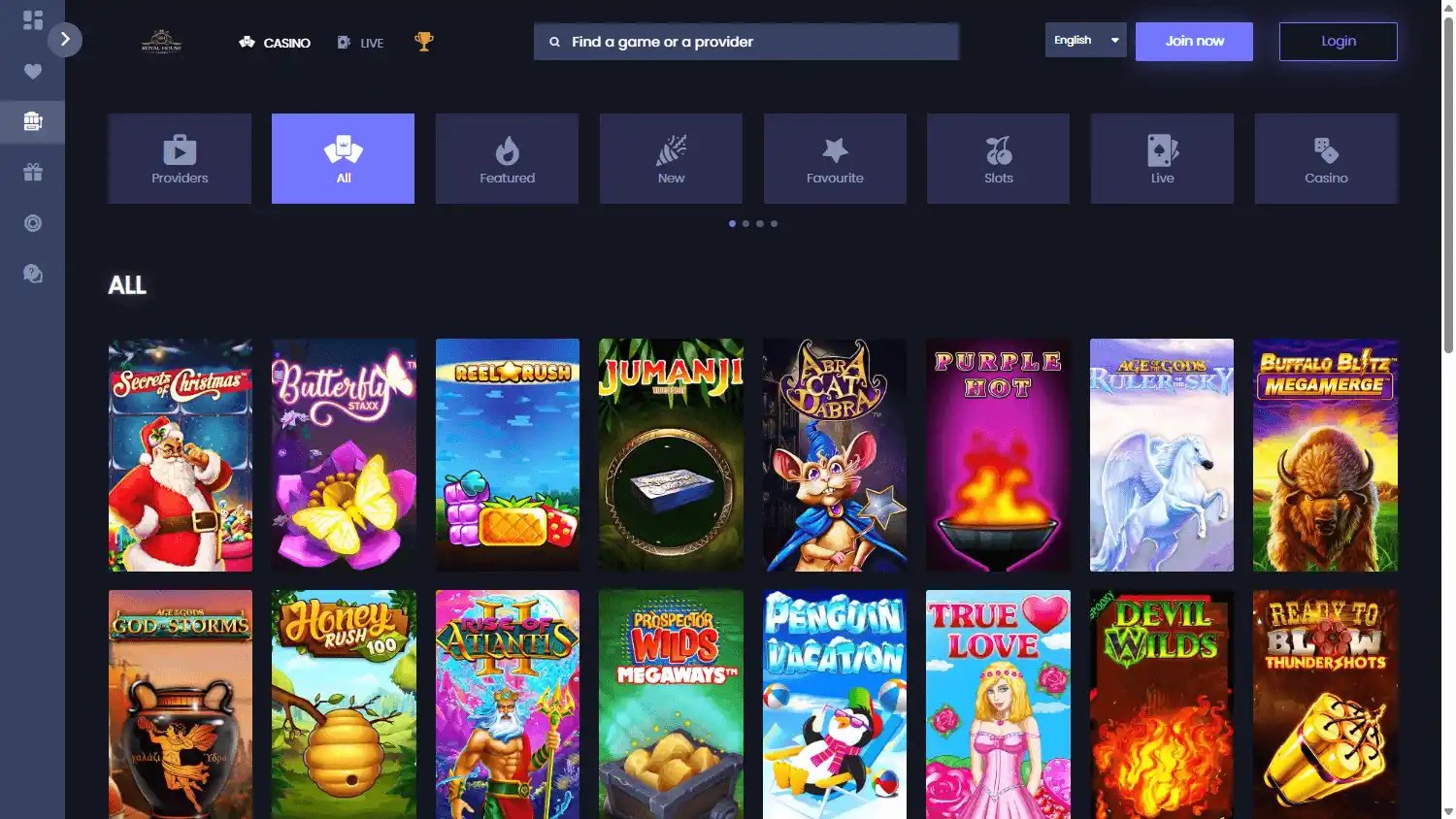 Royal House Casino screenshot 2