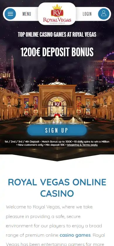 Royal Vegas Casino screenshot 4