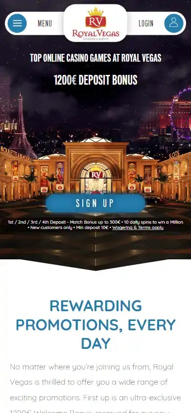 Royal Vegas Casino screenshot 6