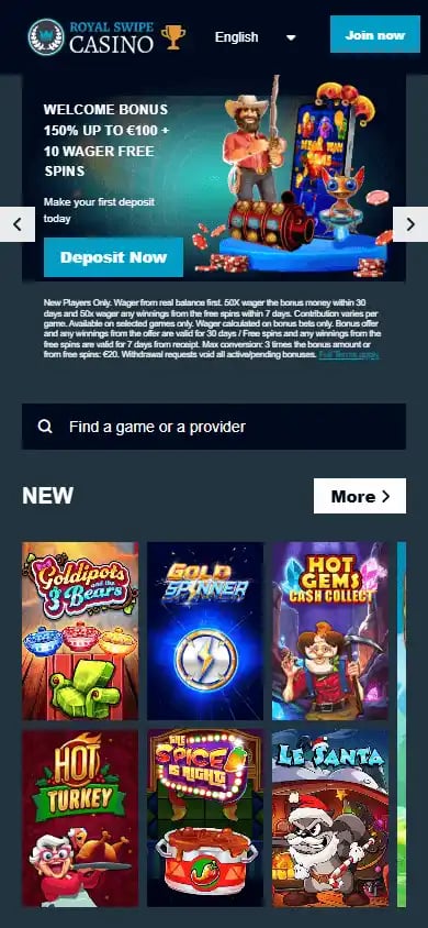 RoyalSwipe Casino screenshot 4