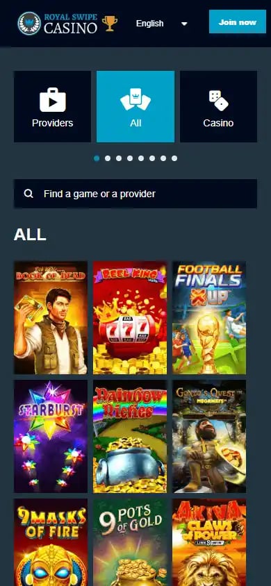 RoyalSwipe Casino screenshot 5