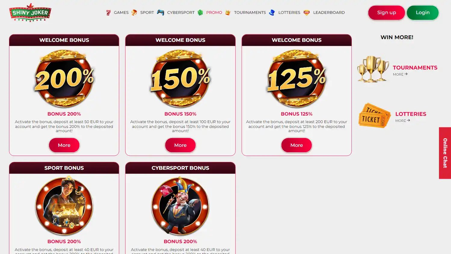 Shiny Joker Casino screenshot 2