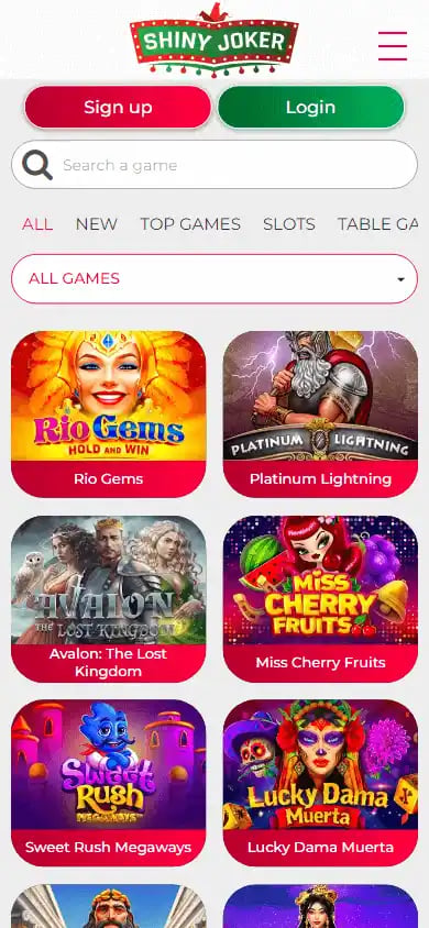 Shiny Joker Casino screenshot 4