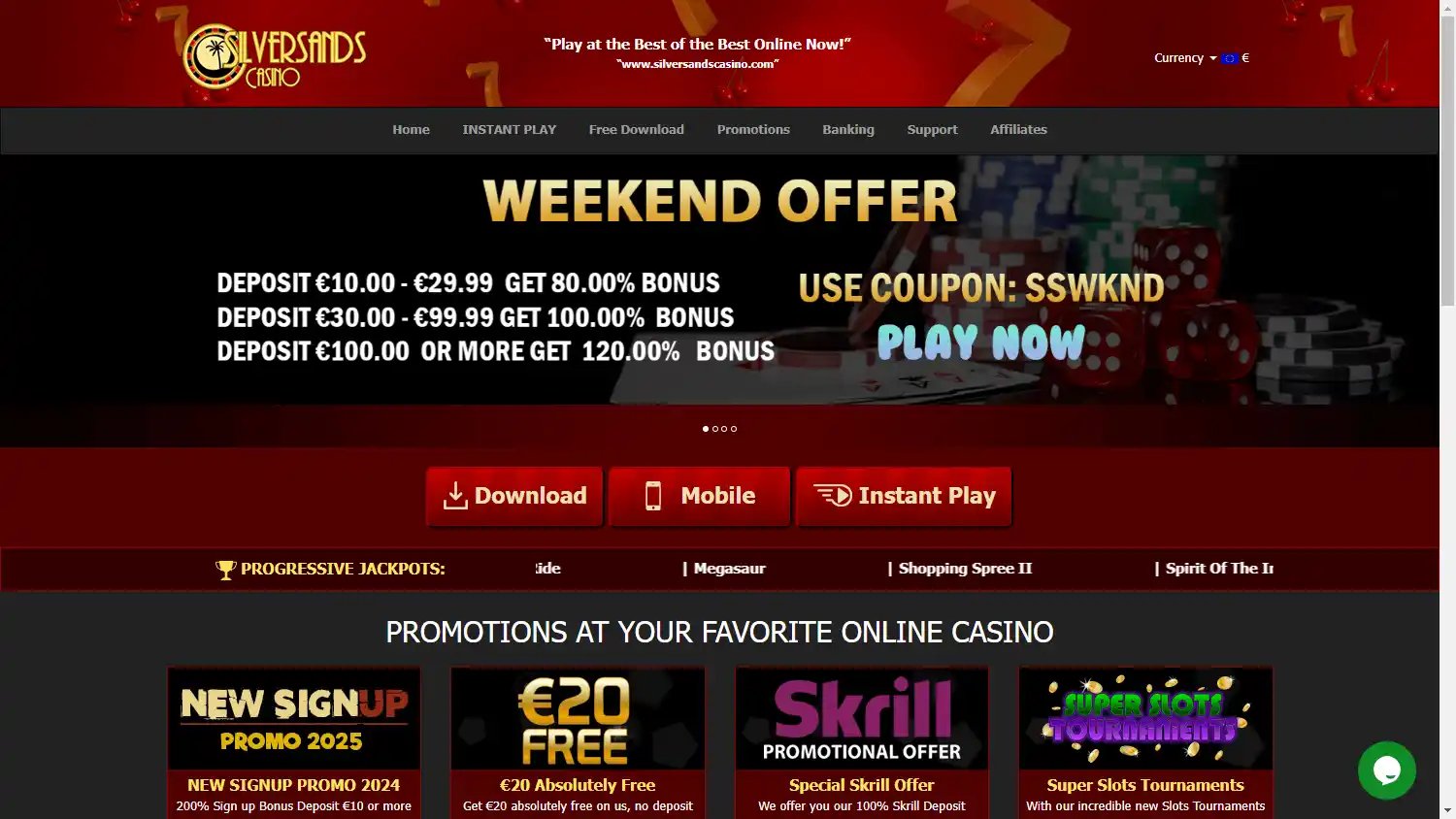 SilverSands Casino screenshot 1
