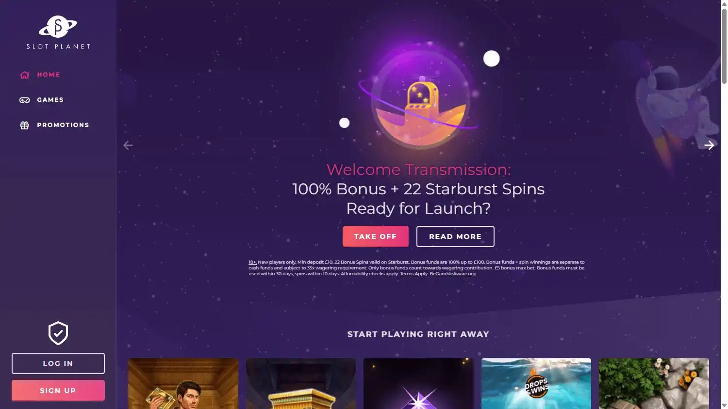 Slot Planet Casino screenshot 1