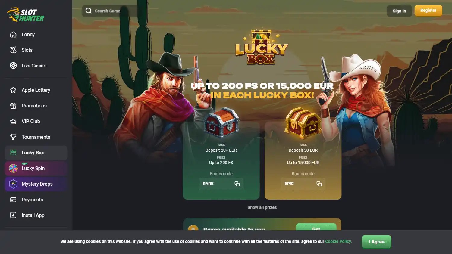 SlotHunter Casino screenshot 3
