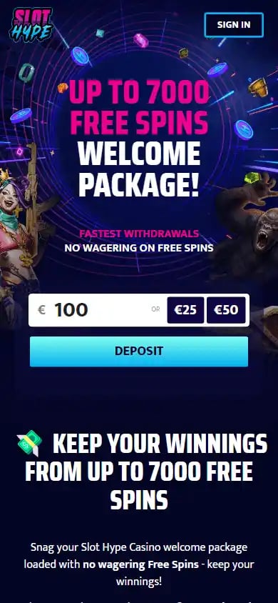 Slot Hype Casino screenshot 2