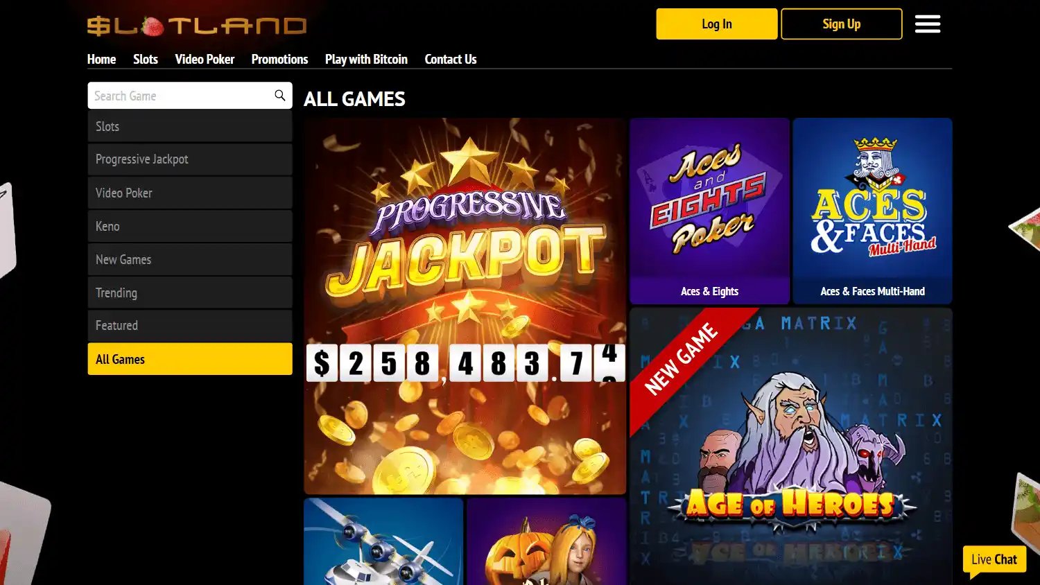 Slotland Casino screenshot 2