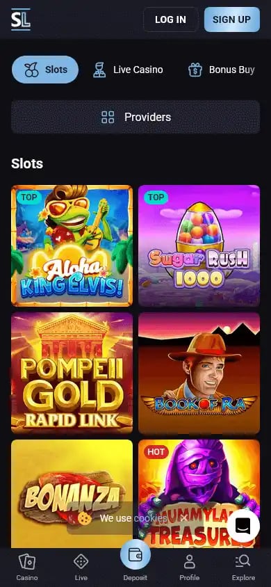 Slotlounge Casino screenshot 4