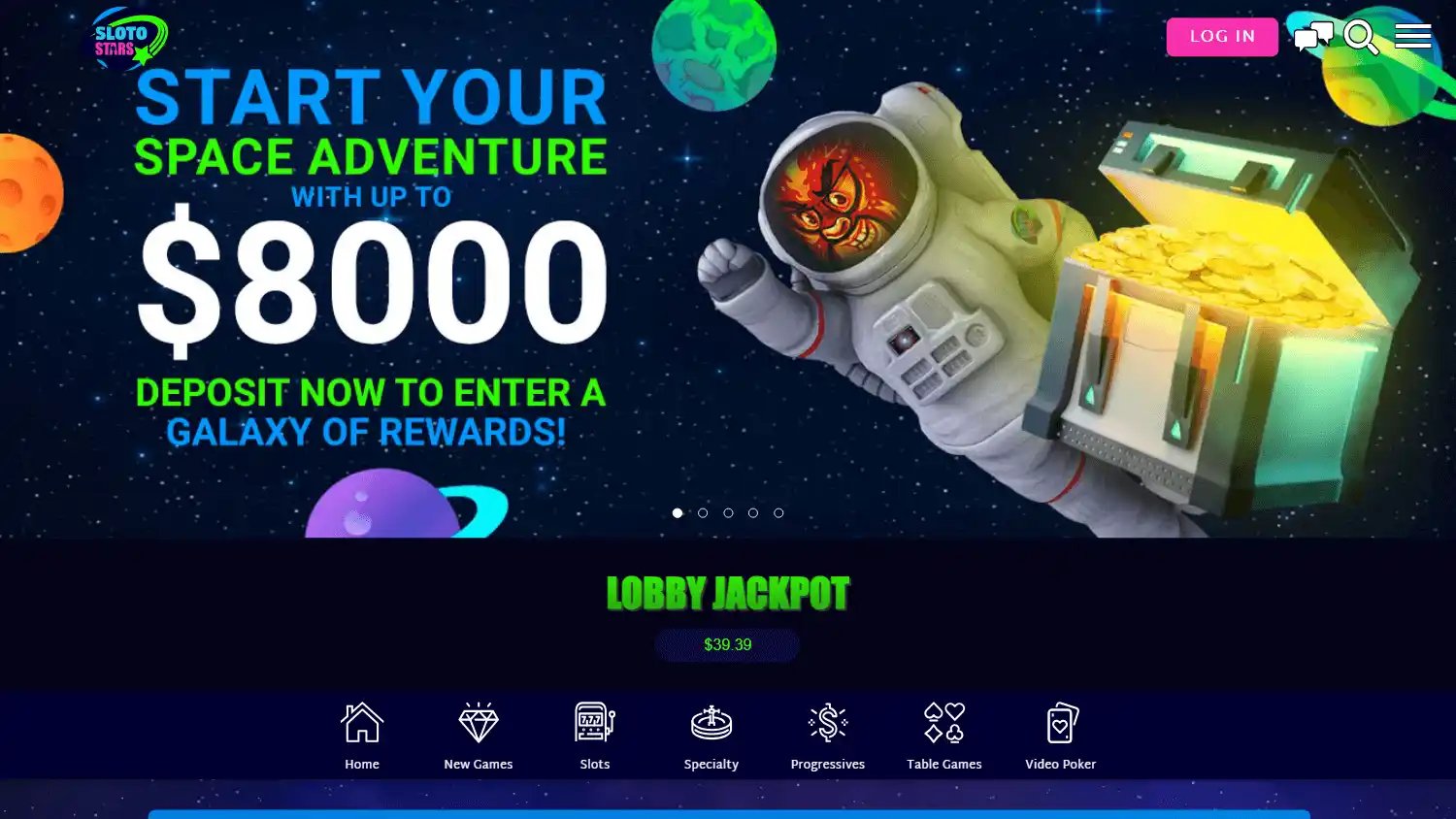 Sloto Stars Casino screenshot 2