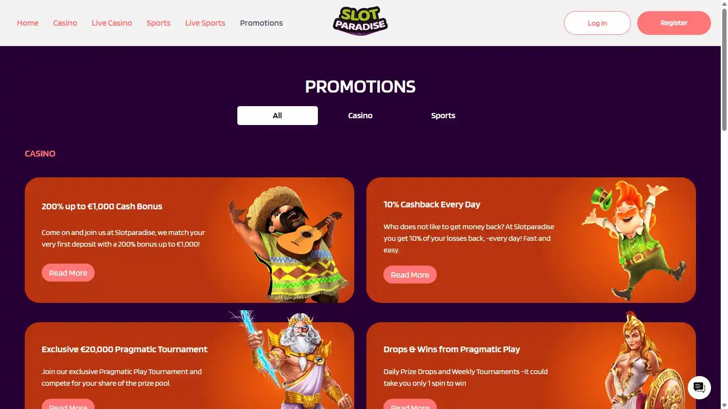 SlotParadise Casino screenshot 3
