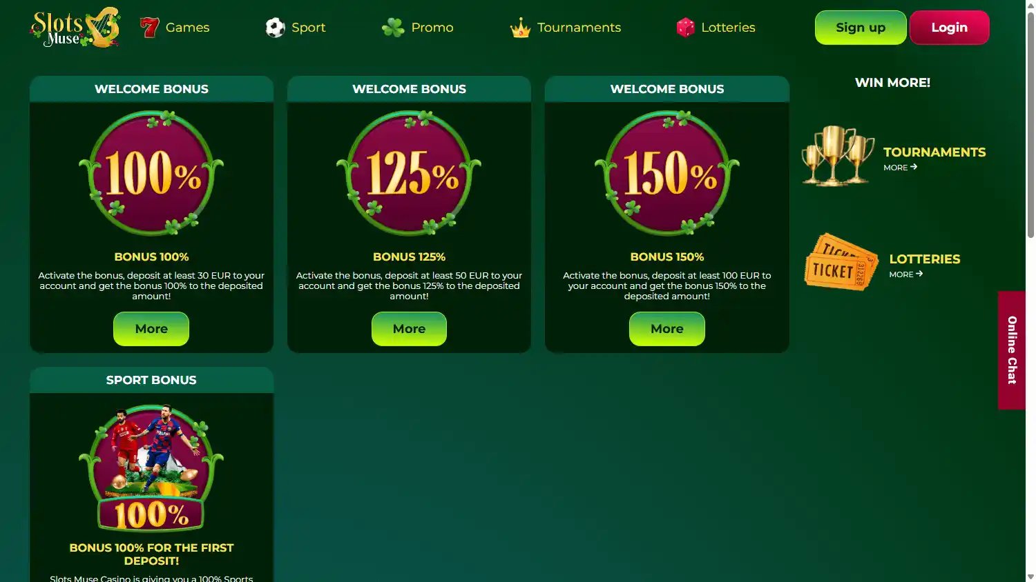 SlotsMuse Casino screenshot 3
