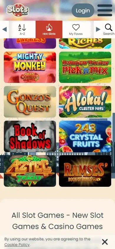 SlotsUK.co Casino screenshot 4