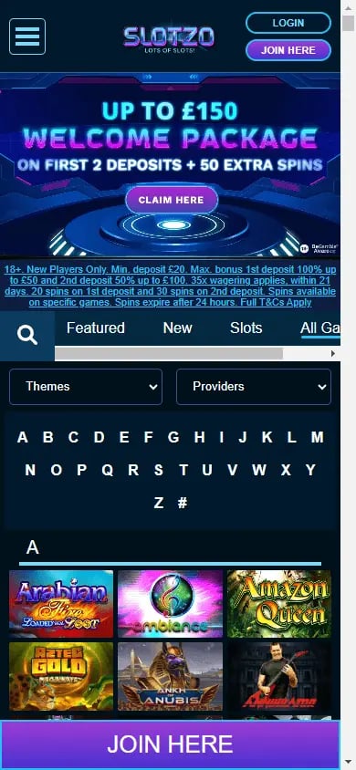 Slotzo Casino screenshot 5