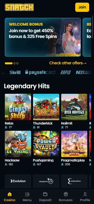 Snatch Casino screenshot 4