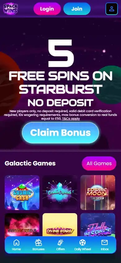 Space Wins Casino screenshot 4