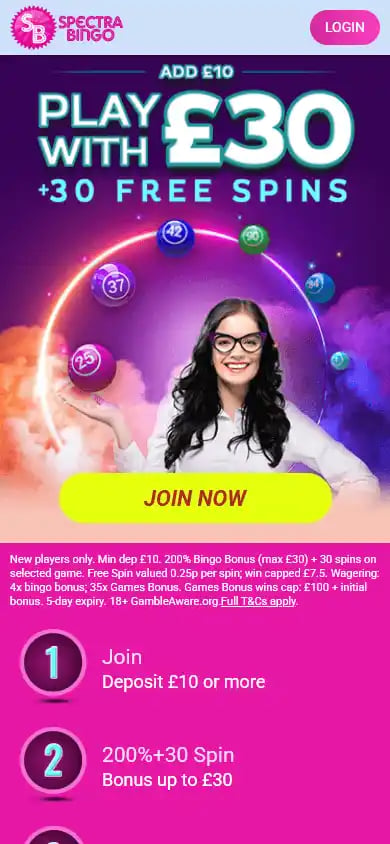 Spectra Bingo Casino screenshot 2