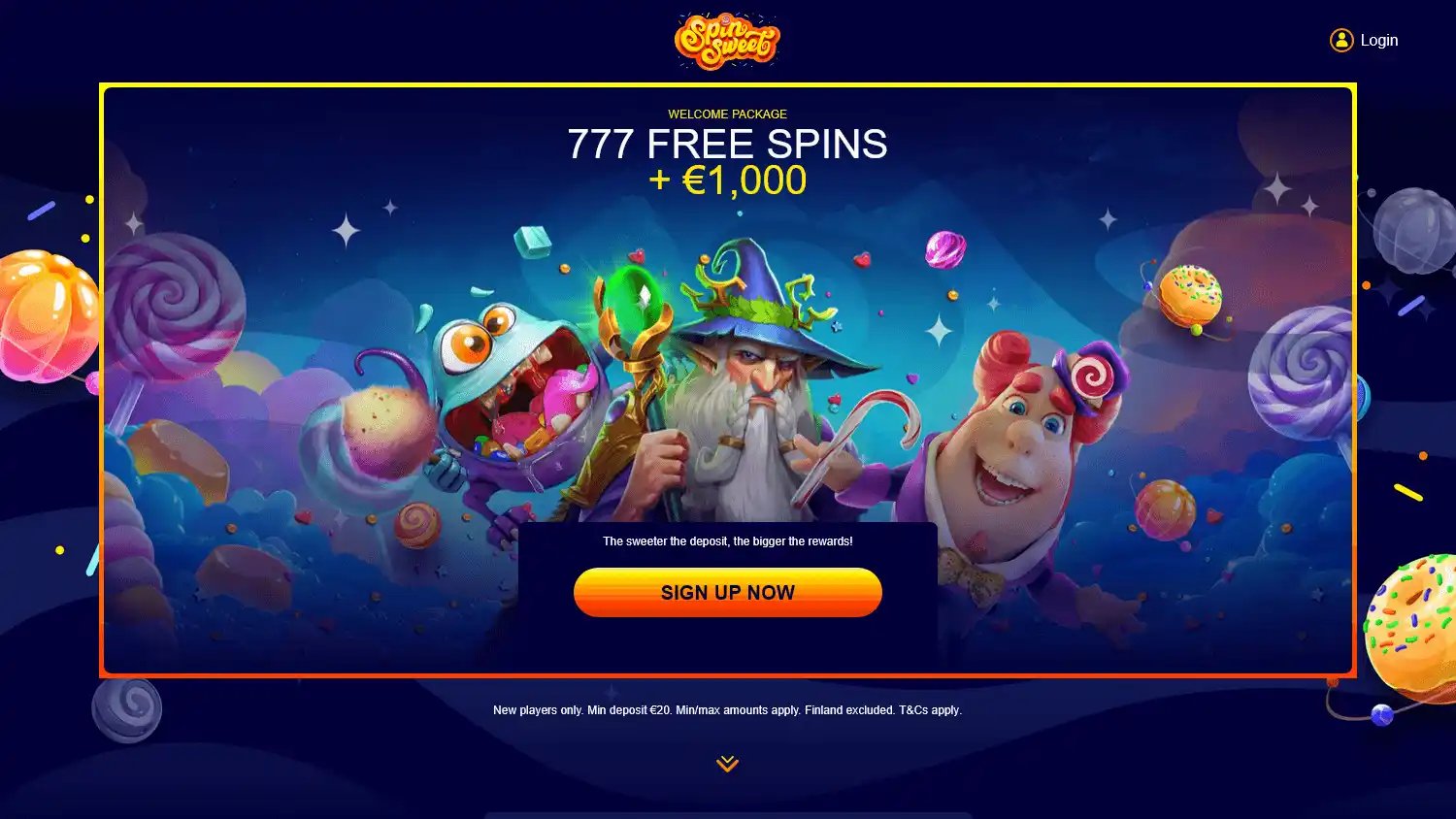 Spin Sweet Casino screenshot 1