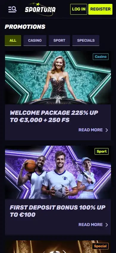 Sportuna Casino screenshot 6