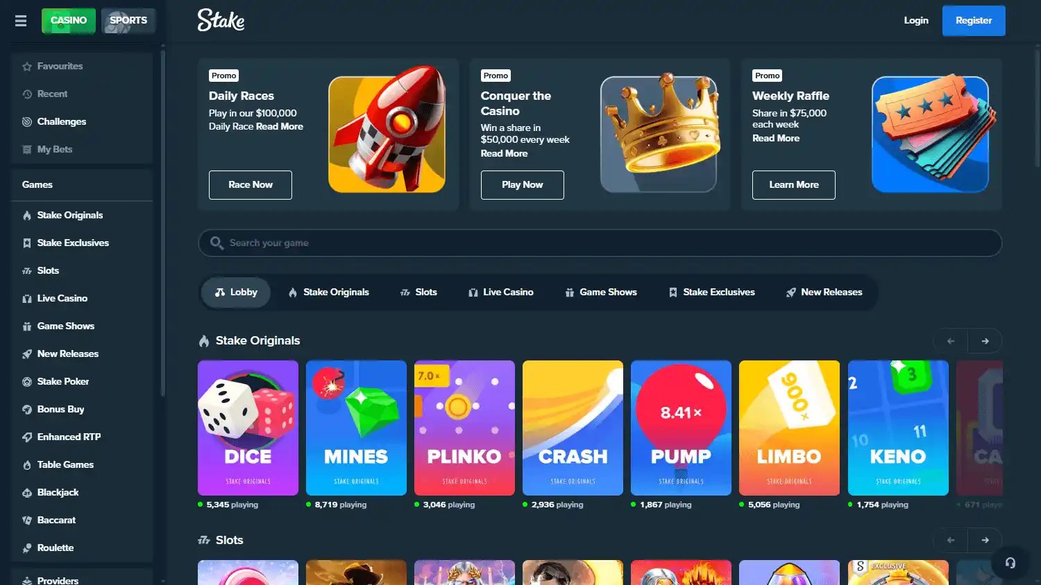 Stake Casino screenshot 2