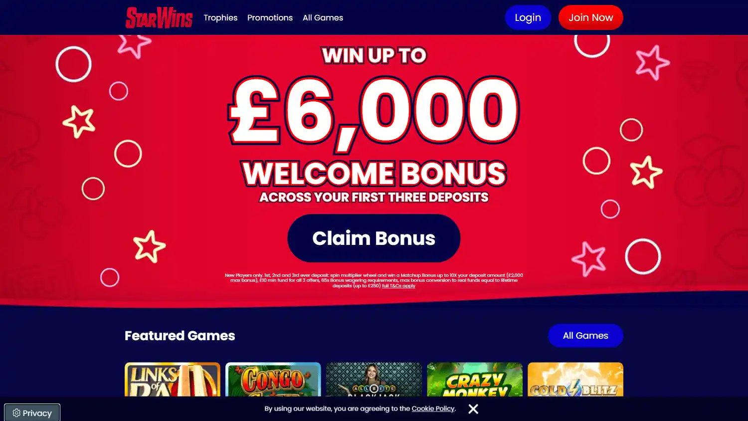 Star Wins Casino screenshot 1