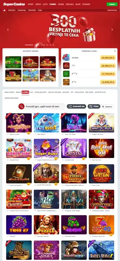SuperSport Casino screenshot 5