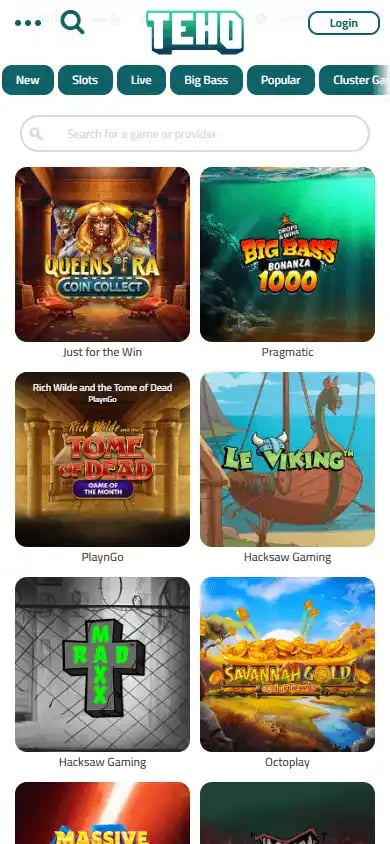 Tehokasino Casino screenshot 4