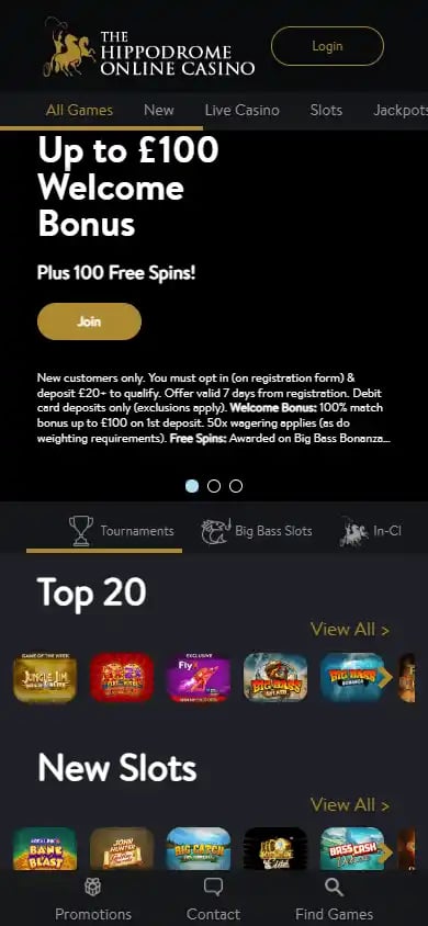 The Hippodrome Online Casino screenshot 5