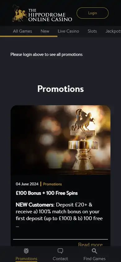 The Hippodrome Online Casino screenshot 7