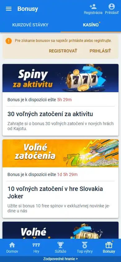 Tipsport Casino SK screenshot 6