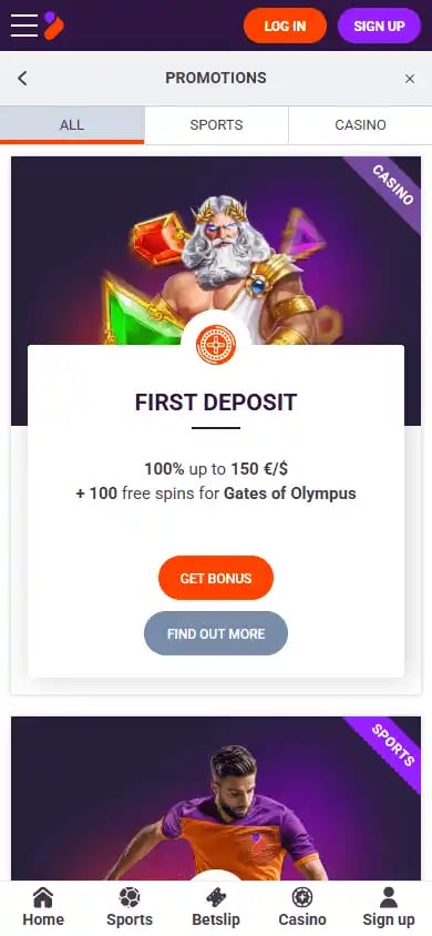 TonyBet Casino NL screenshot 7