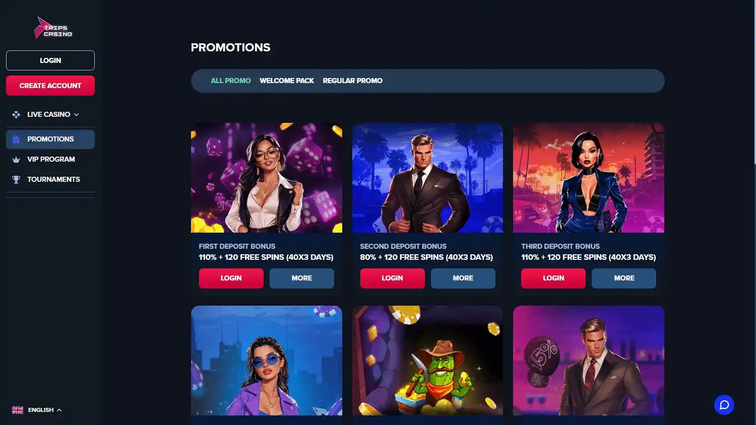 Trips Casino screenshot 3