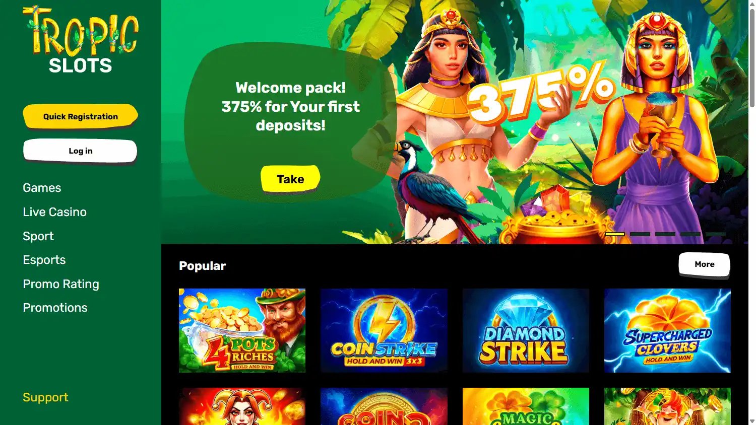 Tropic Slots Casino screenshot 1