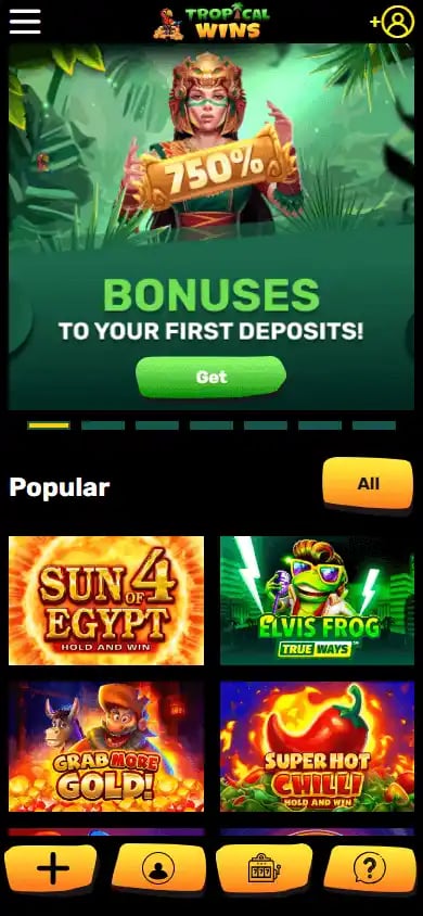Tropical Wins Casino screenshot 4